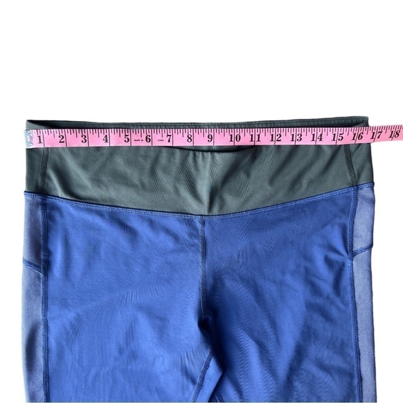 Aerie Women’s Chill Play Move Blue with Mesh Panel Active Leggings, Size XL - Picture 9 of 11